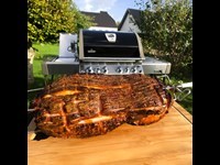 Skinke Paa Rotisseri Opskrift Gasgrill 1